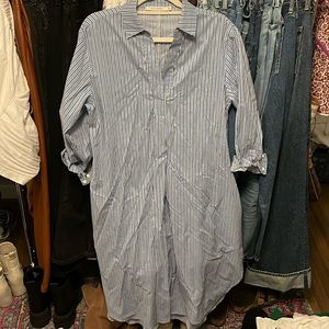 Ellison midi striped dress